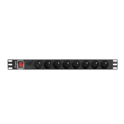 Rallonge 19'' 8 Tomas Schuko avec Interrupteur On/Off Lanberg PDU-08E-0200-BK (2 m)