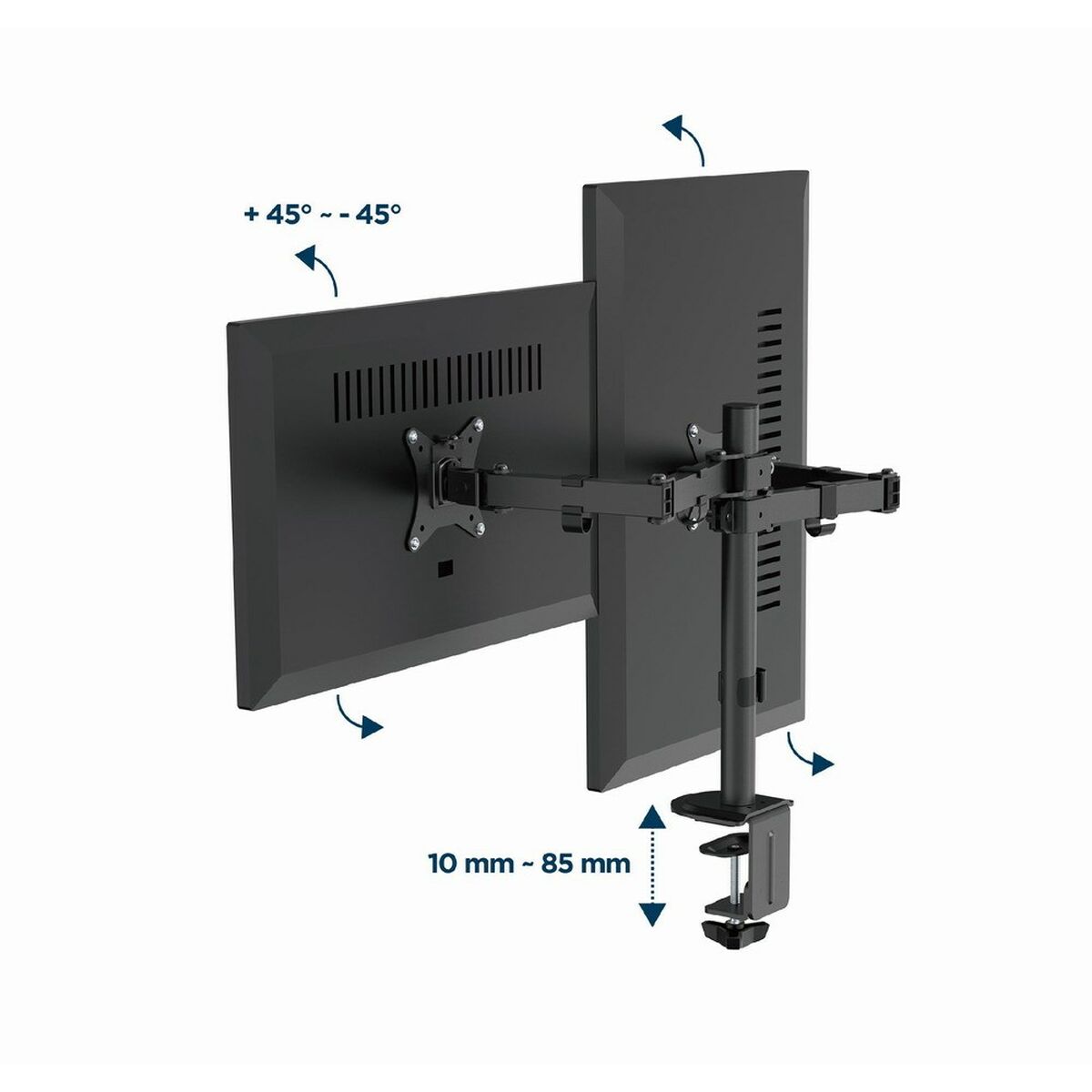 Support de table d'écran GEMBIRD MA-D2-03 17" 32"