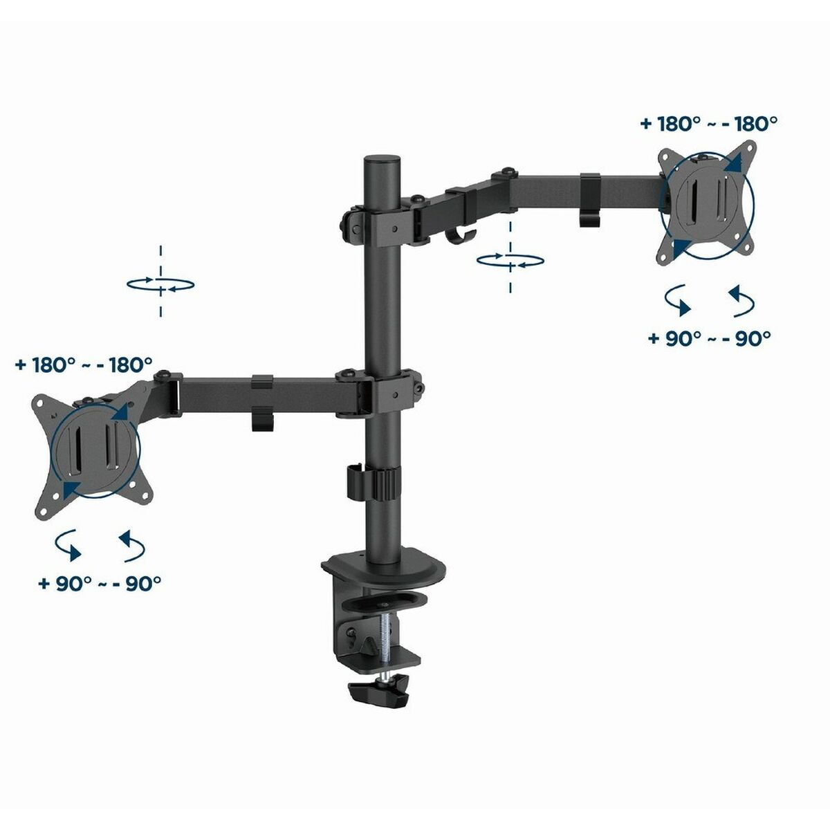 Support de table d'écran GEMBIRD MA-D2-03 17" 32"