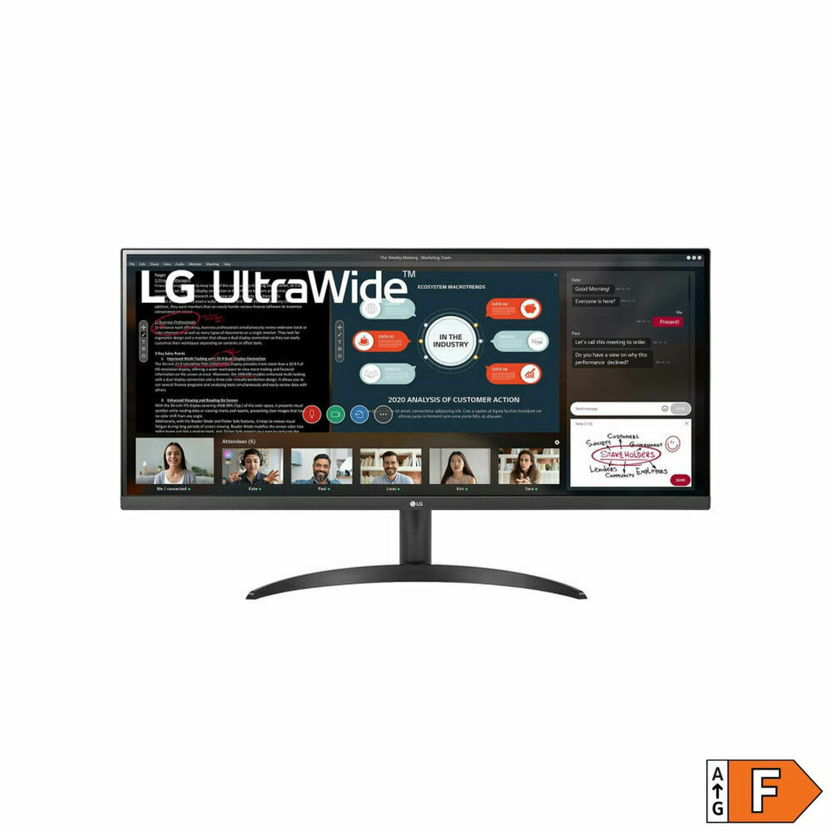 Écran LG 34WP500-B UltraWide Full HD 34" 75 Hz HDR10