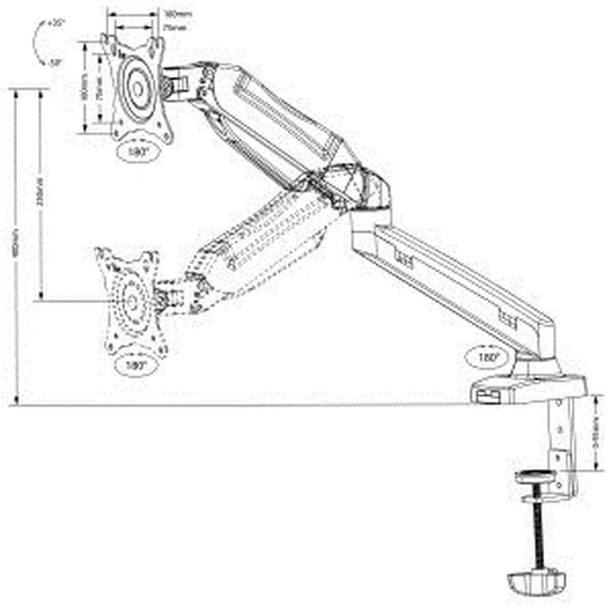 Support de table d'écran MacLean MC-860 27" 13"