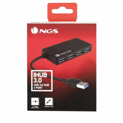 USB NGS-HUB-0044 Noir 480 Mbps