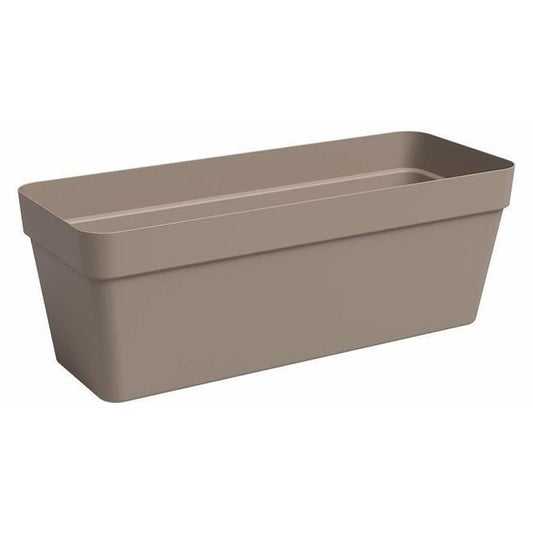 Jardinière - Plastique - Taupe - Rectangulaire - L49,9 x P20 x H18,1cm - ARTEVASI