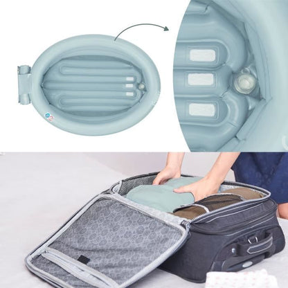 Babymoov Baignoire Gonflable de voyage, Évolutive en Piscine pour enfant, Réducteur Amovible, De 0 a 12 mois, Aqua Dots