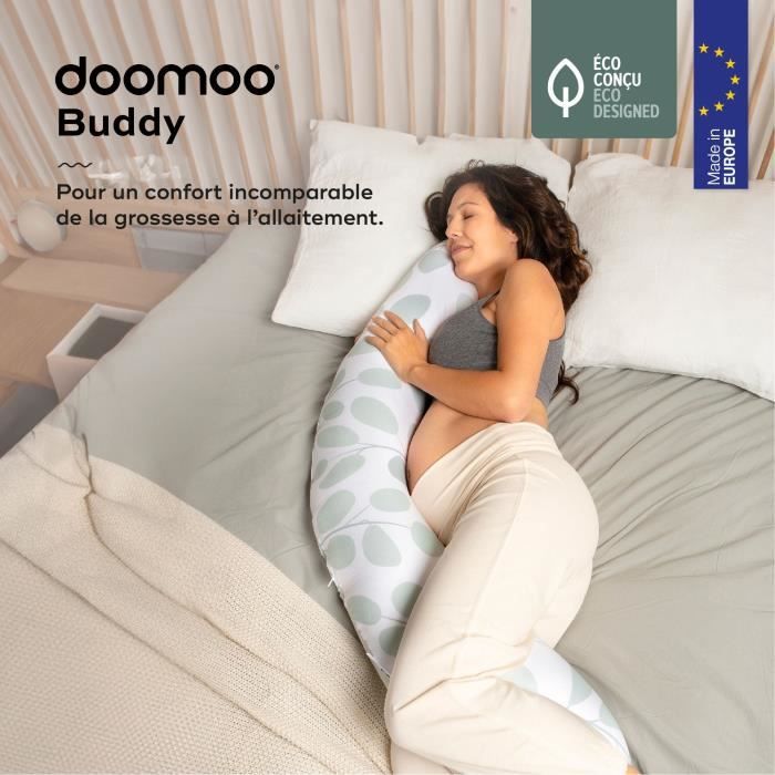 Babymoov Coussin de Maternité doomoo Buddy Leaves Aqua Green