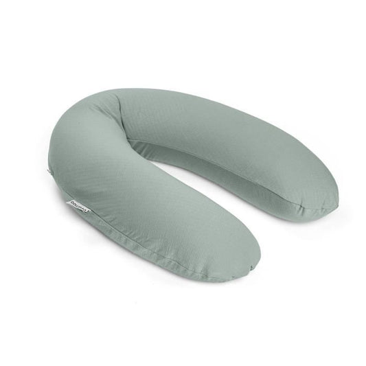 doomoo Coussin de maternité et d'allaitement Buddy - Confort optimal pour maman et bébé, Tetra Jersey Green