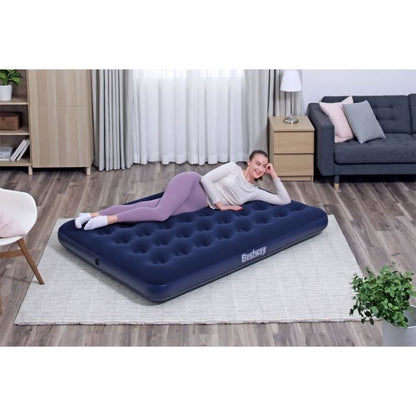 Matelas gonflable camping - BESTWAY - 2 places - 1,91 m x 1,37 m x 22 cm