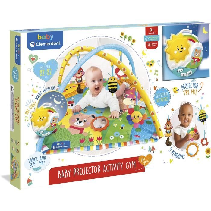 Tapis d'éveil Baby Clementoni -Projecteur et activités sensorielles