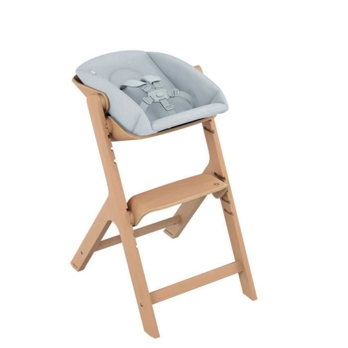 MAXI COSI Kit nouveau-né Chaise haute bois Nesta, De la naissance a 9kg, Beyond Sky Grey