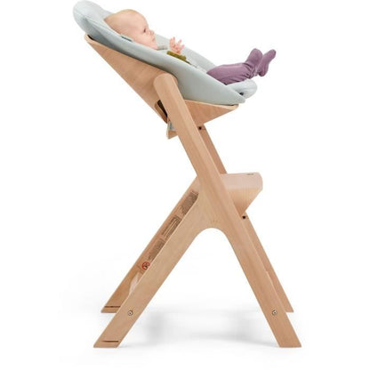 MAXI COSI Kit nouveau-né Chaise haute bois Nesta, De la naissance a 9kg, Beyond Sky Grey