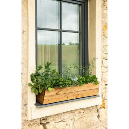 Jardinières à fleurs EKJU - 75x18xh20 cm - Traitées en autoclave brun