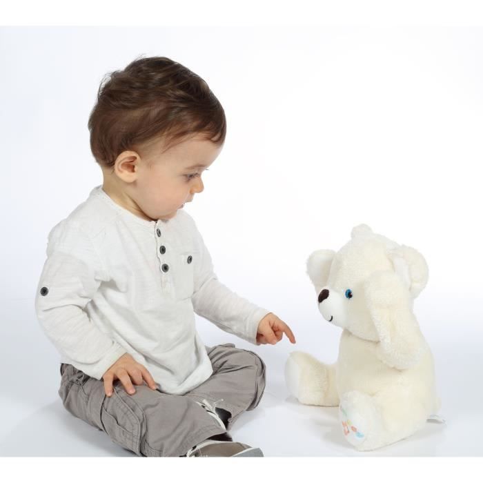 Gipsy Toys - Ourson Coucou Tout Doux - Peluche a Fonction - 25 Cm