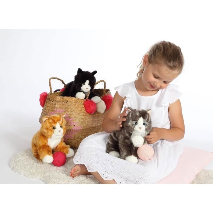 Gipsy Toys - Chat Mimiz Roux et Blanc - Peluche - 28 cm