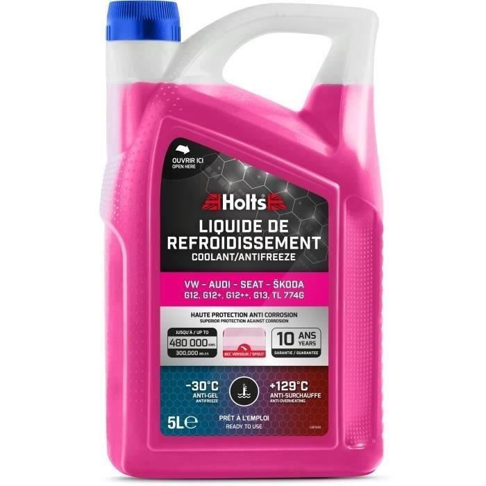 Liquide de Refroidissement - HOLTS - HAFR0006B - Dédié VW-AUDI-SEAT-SKODA G12/ G12+ / G12++ / G13 / TL 774G 5L + Bec