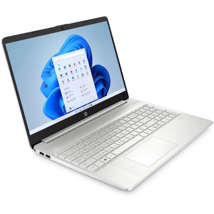 PC Portable HP 15s-eq2083nf - 15,6 FHD - Ryzen 5-5500U - RAM 16Go - Stockage 512Go SSD - Windows 11 - AZERTY