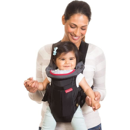 Porte-Bébé INFANTINO - Swift - Ergonomique - Noir/Bleu - Pour Bébé de 0 a 24 mois