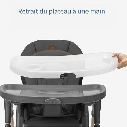 MAXI-COSI Minla Chaise haute évolutive - De la naissance a 6 ans - Beyond Graphite Eco