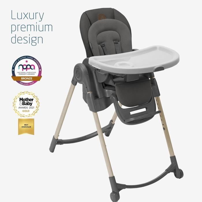 MAXI-COSI Minla Chaise haute évolutive - De la naissance a 6 ans - Beyond Graphite Eco