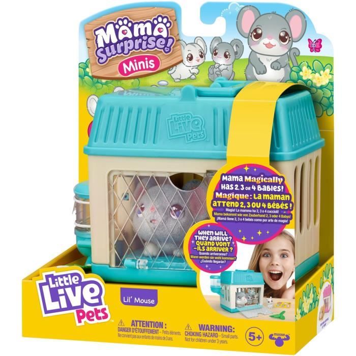 Peluches P'tites Souris Mama Surprise - Little Live Pets - Moose Toys