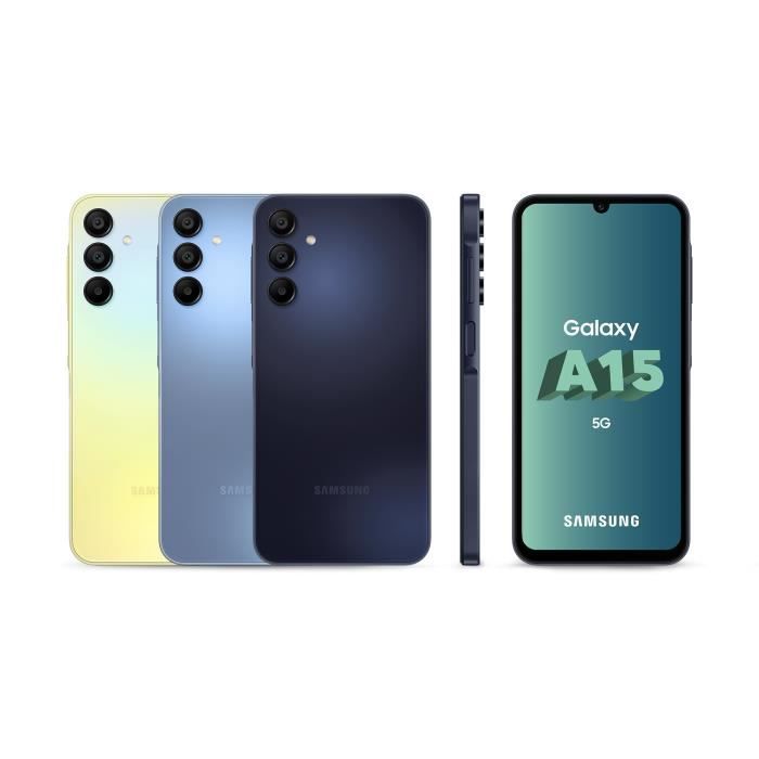 SAMSUNG Galaxy A15 5G Smartphone 128Go Bleu nuit