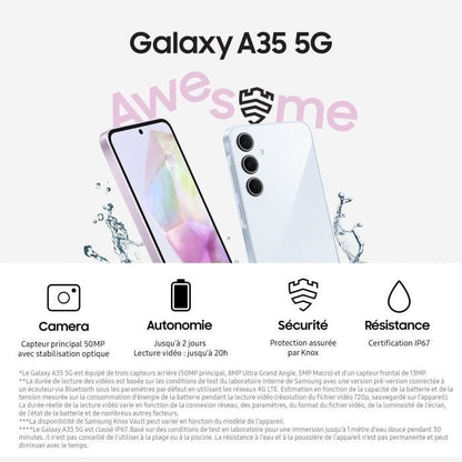 SAMSUNG Galaxy A35 5G Smartphone 128Go Lilas