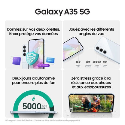 SAMSUNG Galaxy A35 5G Smartphone 128Go Lilas