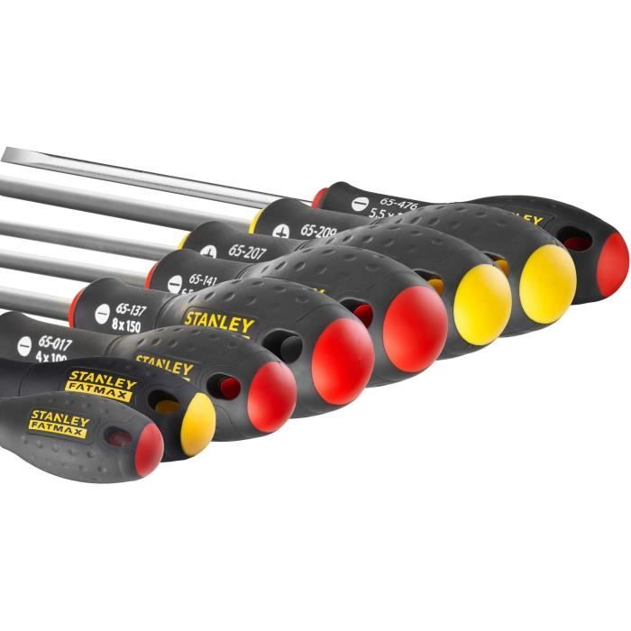 Jeu de 8 Tournevis - STANLEY FATMAX - 0-65-437 - Electricien + Mecanicien + Phillips