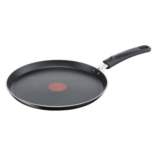 TEFAL Easy Cook & Clean Poêle a crepe 28 cm, Non induction, Revêtement antiadhésif, Fabriqué en France B5541102