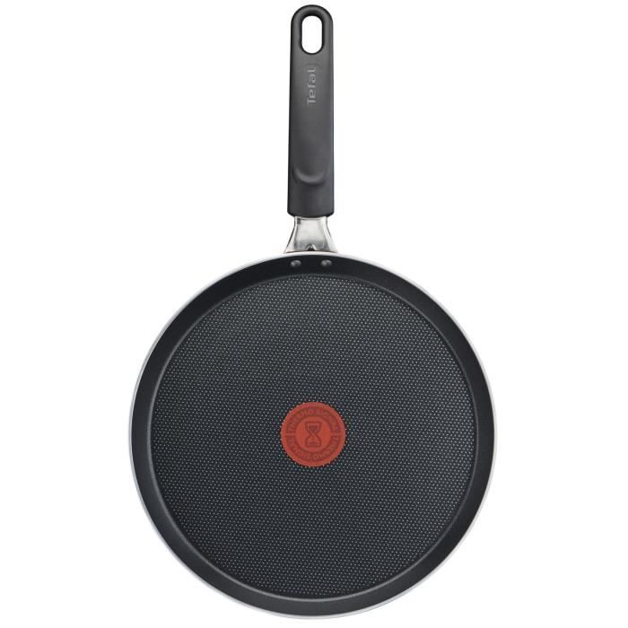 TEFAL Easy Cook & Clean Poêle a crepe 28 cm, Non induction, Revêtement antiadhésif, Fabriqué en France B5541102