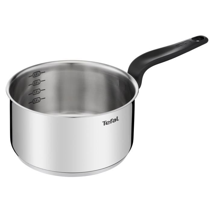 Tefal Primary Casserole 20 cm + couvercle verre - 3 L - Induction, Acier inoxydable haute qualité E3082404