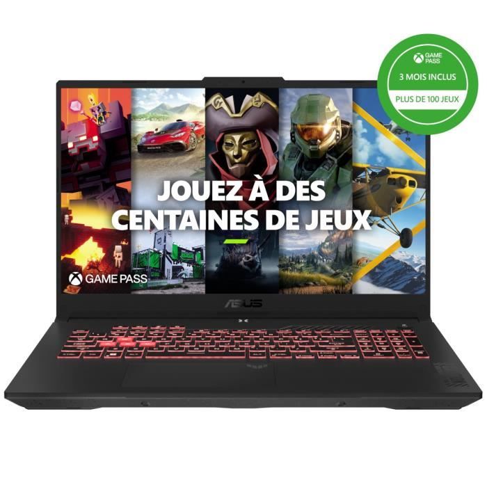 PC Portable Gamer ASUS TUF Gaming A17 | 17,3 FHD 144Hz - RTX 4060 8Go - AMD Ryzen 5 7535HS - RAM 16Go - 512Go SSD - Win 11