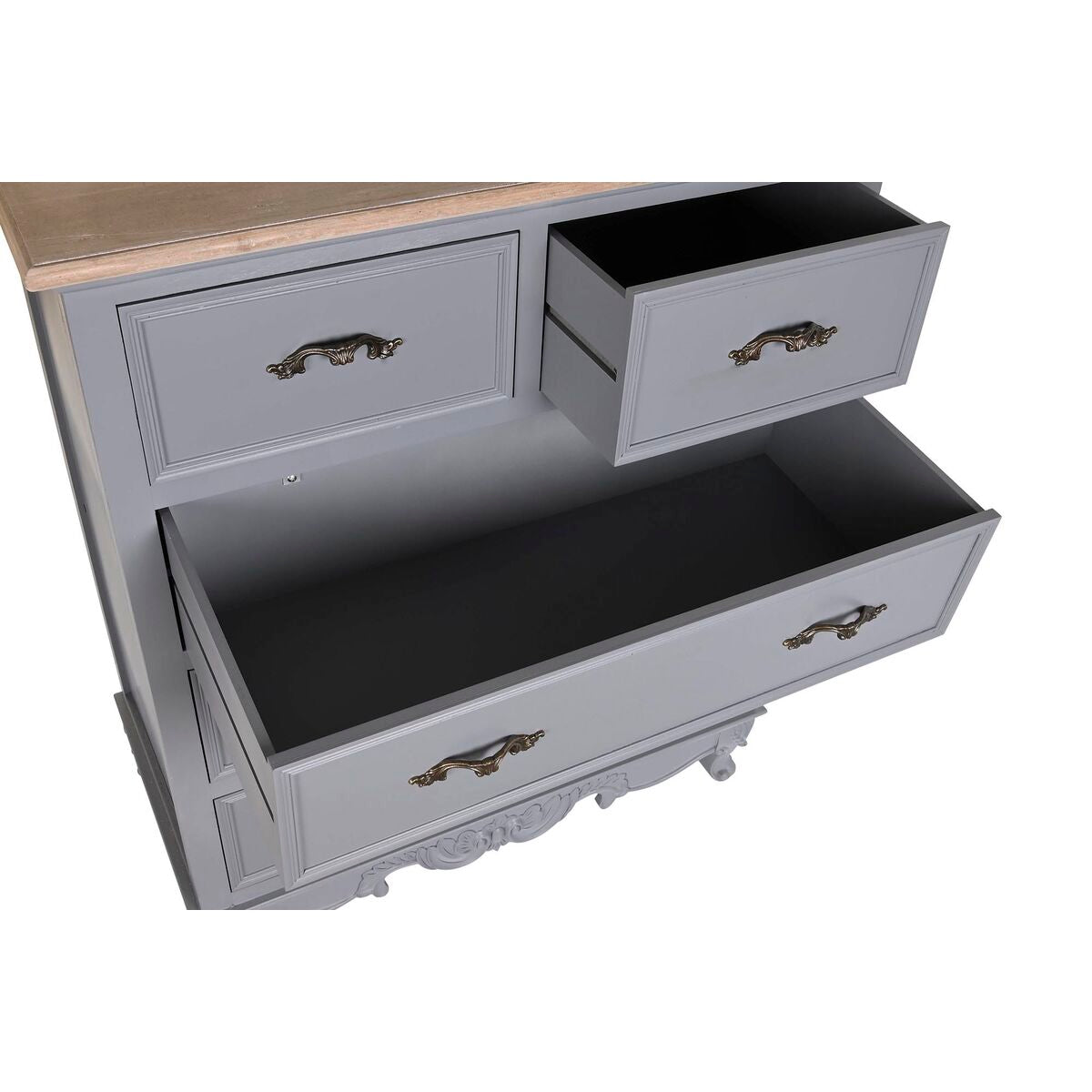 Commode DKD Home Decor Gris Bois MDF (80 x 40 x 96 cm)