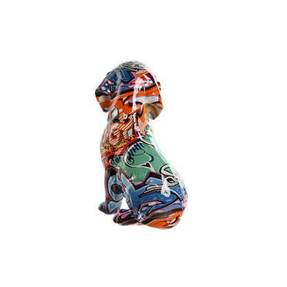 Figurine Décorative Home ESPRIT Multicouleur Chien 13,5 x 9,5 x 19,5 cm