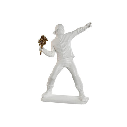 Figurine Décorative Home ESPRIT Blanc Doré 41 x 24 x 66 cm