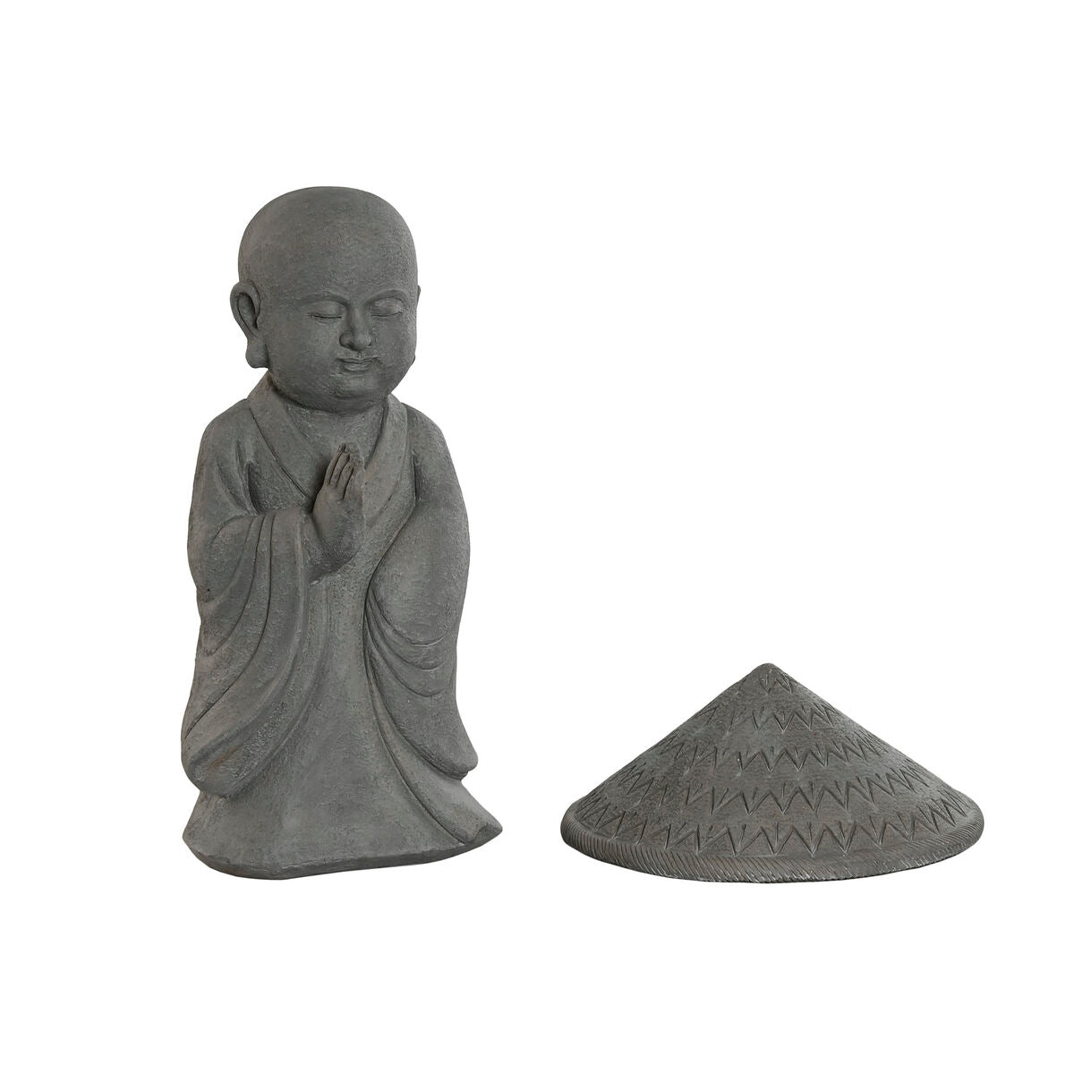 Figurine Décorative Home ESPRIT Gris Moine Oriental 30 x 30 x 51 cm