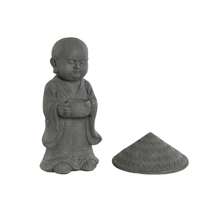 Figurine Décorative Home ESPRIT Gris Moine Oriental 30 x 30 x 53 cm