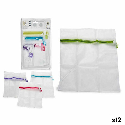 Ensemble de Sacs Machine à laver Multicouleur Plastique (12 Unités)