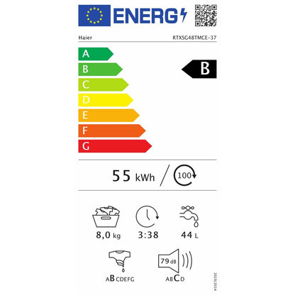 Machine à laver Haier RTXSG48TMCE/37 1400 rpm 8 kg Blanc