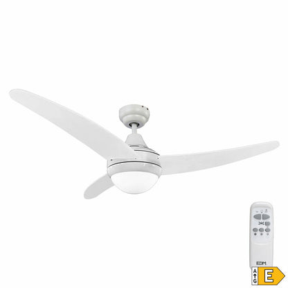 Ventilateur de Plafond avec Lumière EDM 33803 Egeo Blanc 60 W