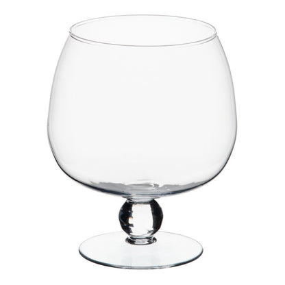 Bougeoir Transparent Verre 13 x 9,5 x 18 cm