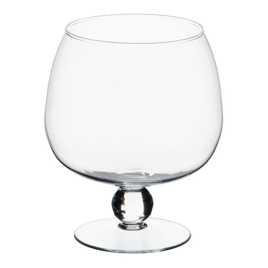 Bougeoir Transparent Verre 13 x 9,5 x 18 cm