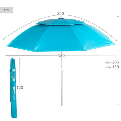 Parasol Aktive Aluminium 200 x 206 x 200 cm