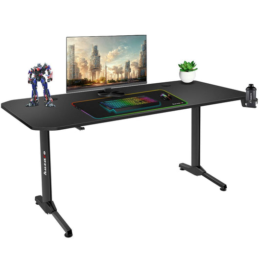 Bureau Gaming Huzaro HZ-Hero 4.7 Noir Bois MDF 160 x 75 cm