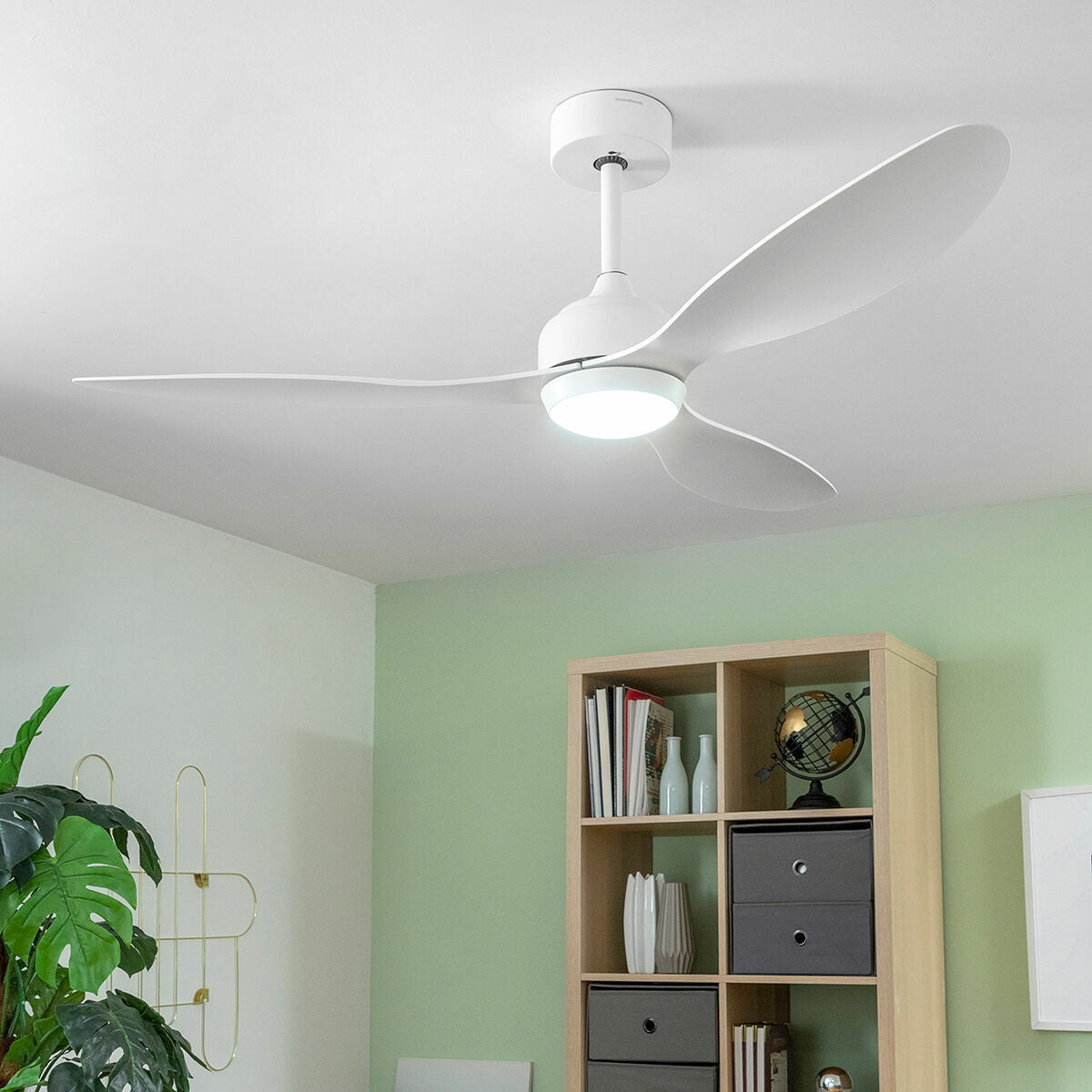 Ventilateur de Plafond avec Lumière LED  InnovaGoods Blanc 36 W