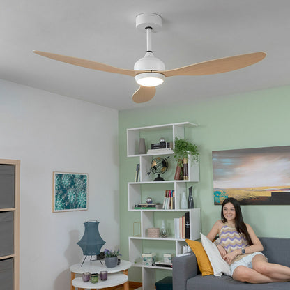 Ventilateur de Plafond avec Lumière LED InnovaGoods Bois 36 W 52"