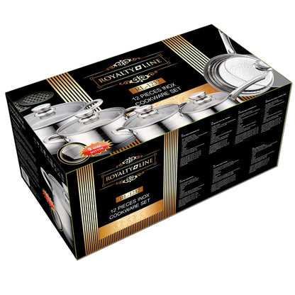 Batterie de Cuisine Royalty Line 1232 Acier 12 Pièces