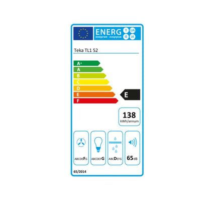 Hotte standard Teka 404744400 175W 332 m³/h 50cm Acier