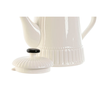 Théière Home ESPRIT Blanc Noir Porcelaine 1 L