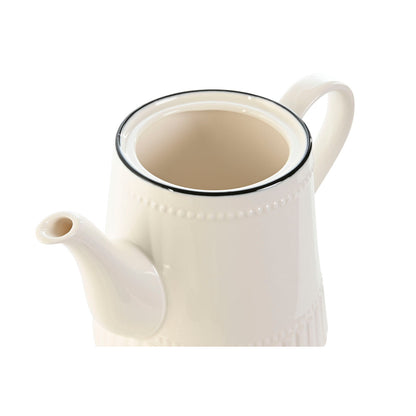 Théière Home ESPRIT Blanc Noir Porcelaine 1 L