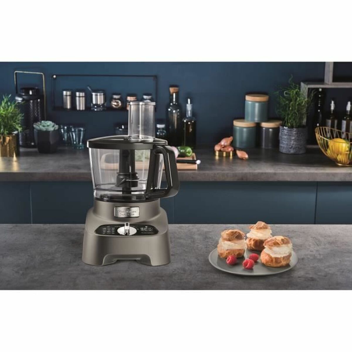 Robot culinaire Moulinex Noir/Gris 1000 W